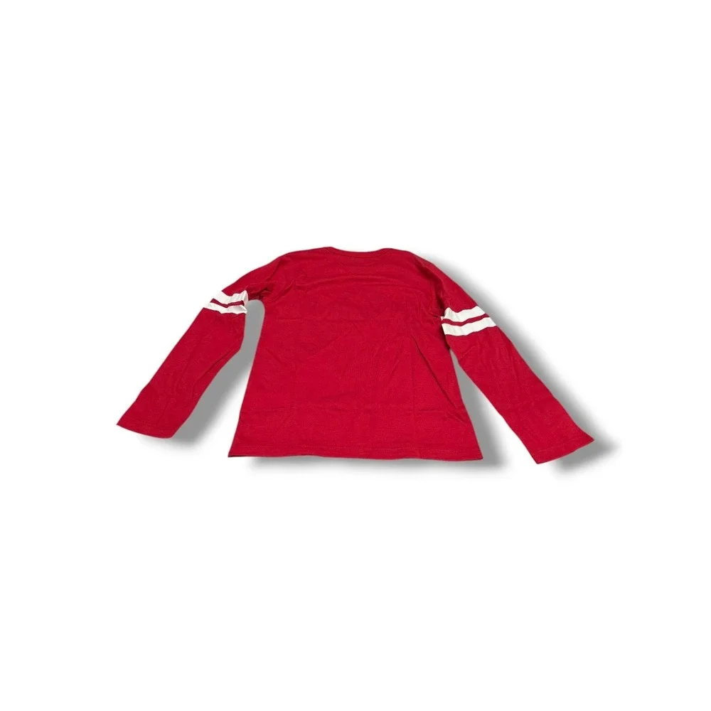 The Childrens Place Kids Red Team Santa 2024 Black Santa Long Sleeve Tee‎ S 5/6